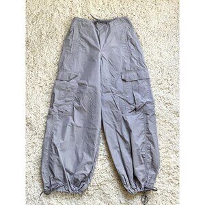 Urban Outfitters Gray Cargo Pants XS Elastic Waist Adjustable Hem Lightweight